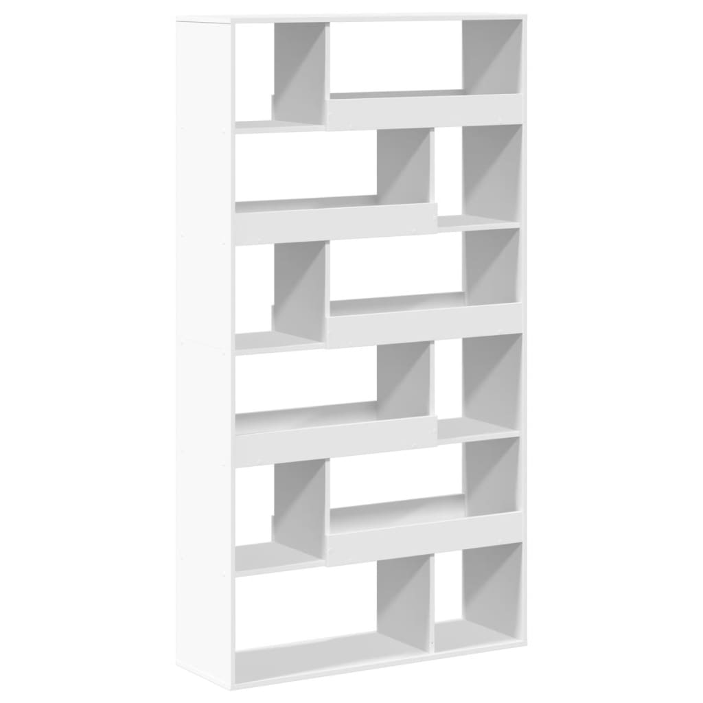 Bookcase, white, 100x33x187.5 cm, processed wood