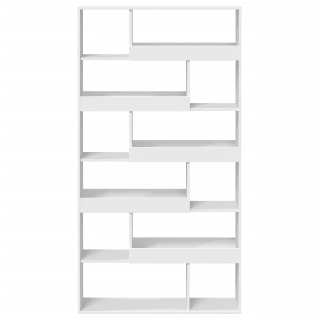 Bookcase, white, 100x33x187.5 cm, processed wood