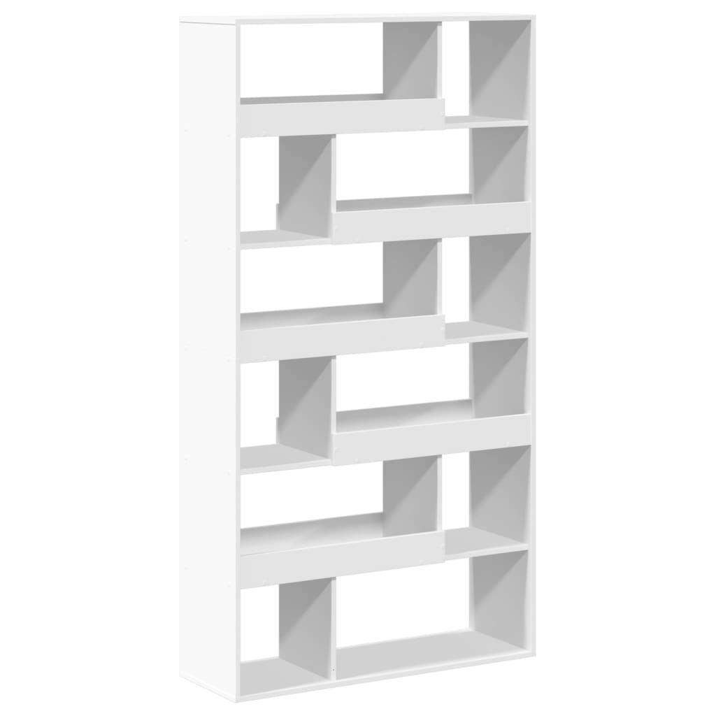 Bookcase, white, 100x33x187.5 cm, processed wood