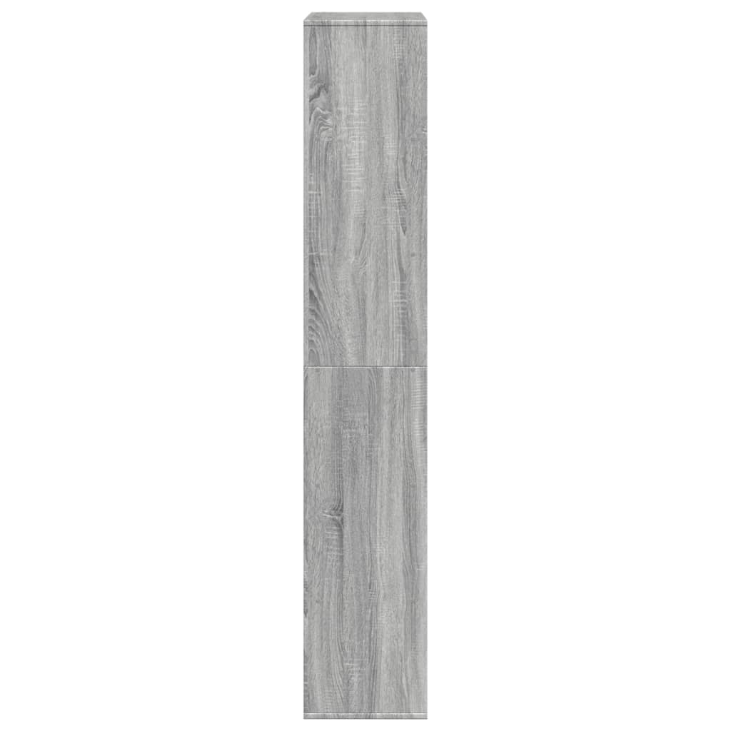 Bookcase, sonoma grey, 100x33x187.5 cm, engineered wood