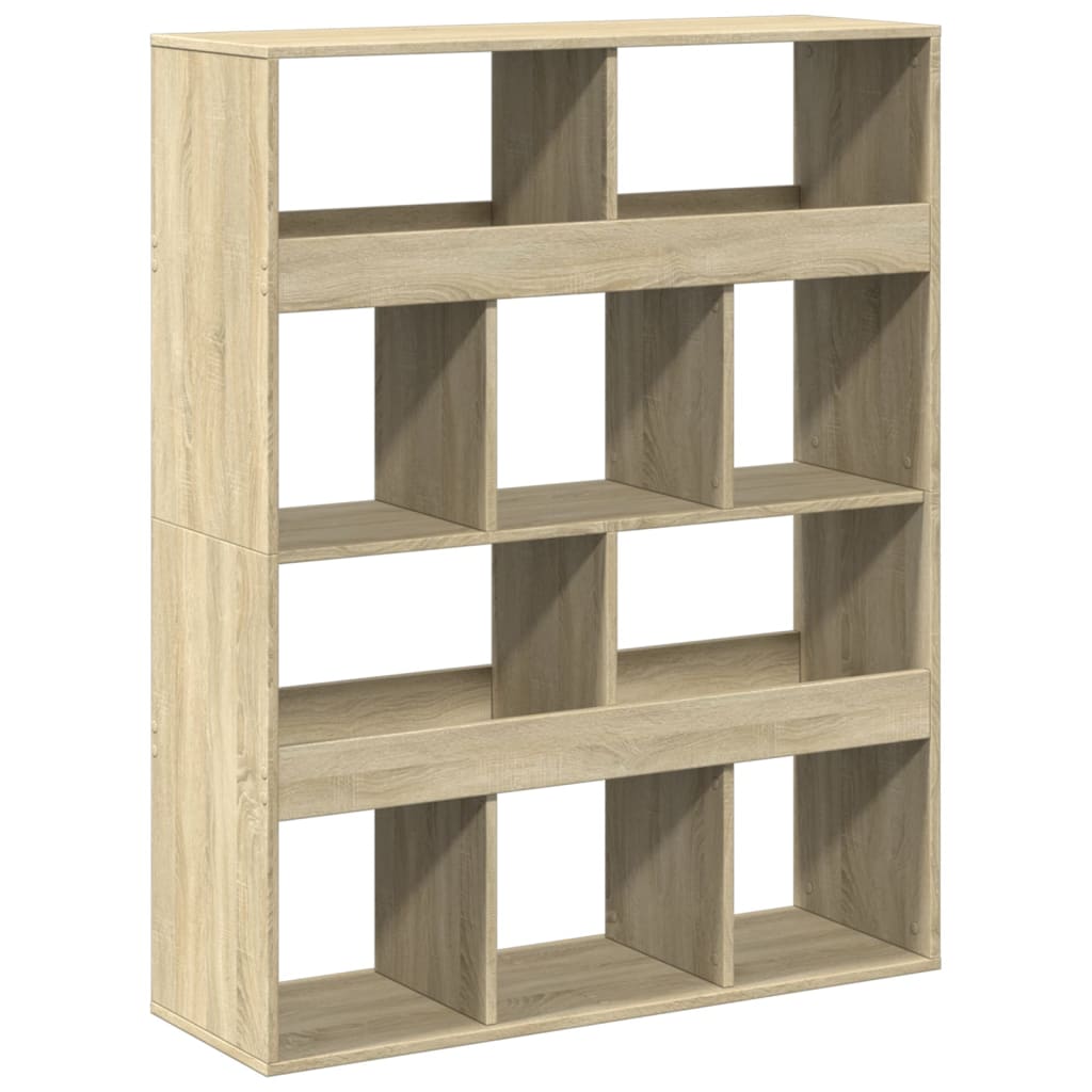 Bookcase, sonoma oak, 100x33x125.5 cm, processed wood