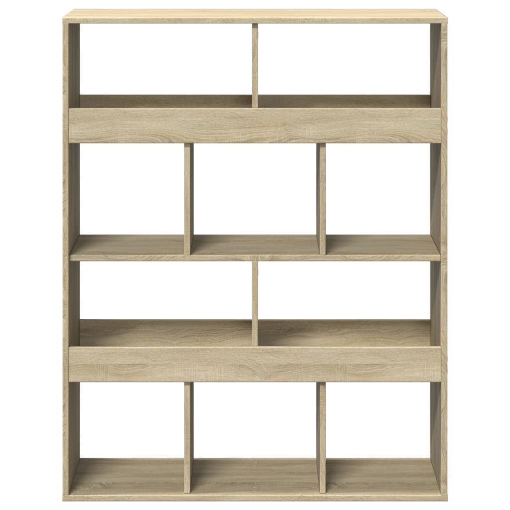 Bookcase, sonoma oak, 100x33x125.5 cm, processed wood