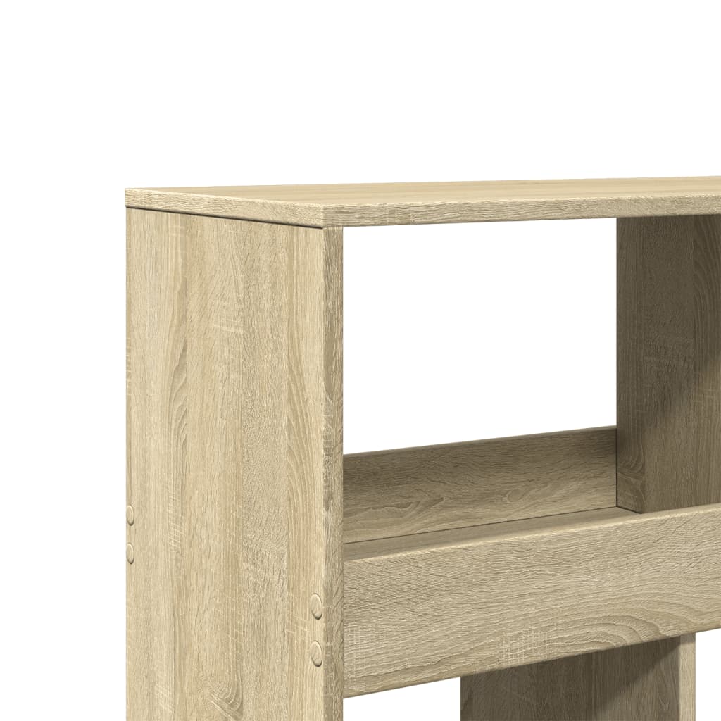 Bookcase, sonoma oak, 100x33x125.5 cm, processed wood