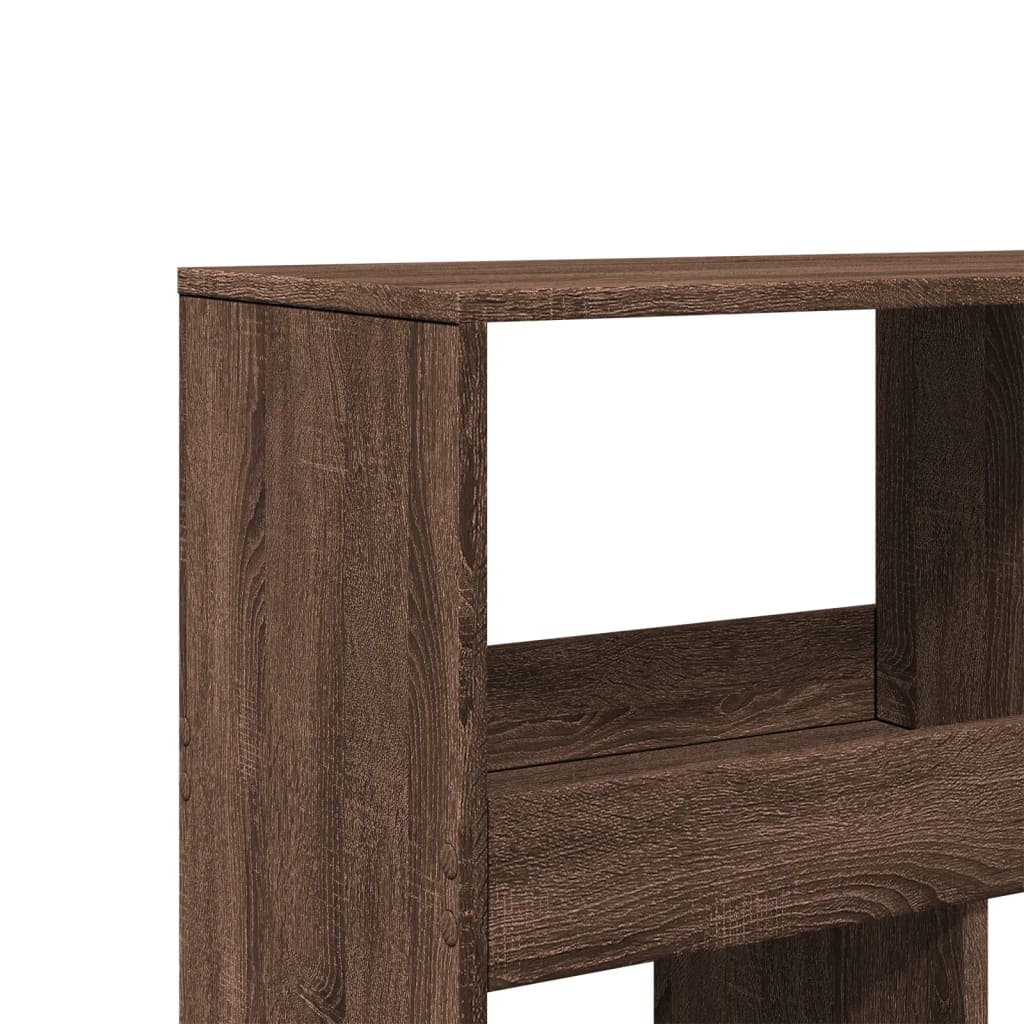 Bookcase, brown oak, 100x33x125.5 cm, processed wood