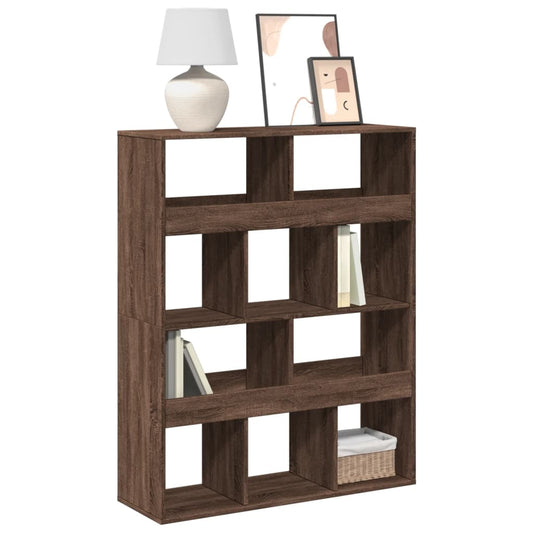 Bookcase, brown oak, 100x33x125.5 cm, processed wood