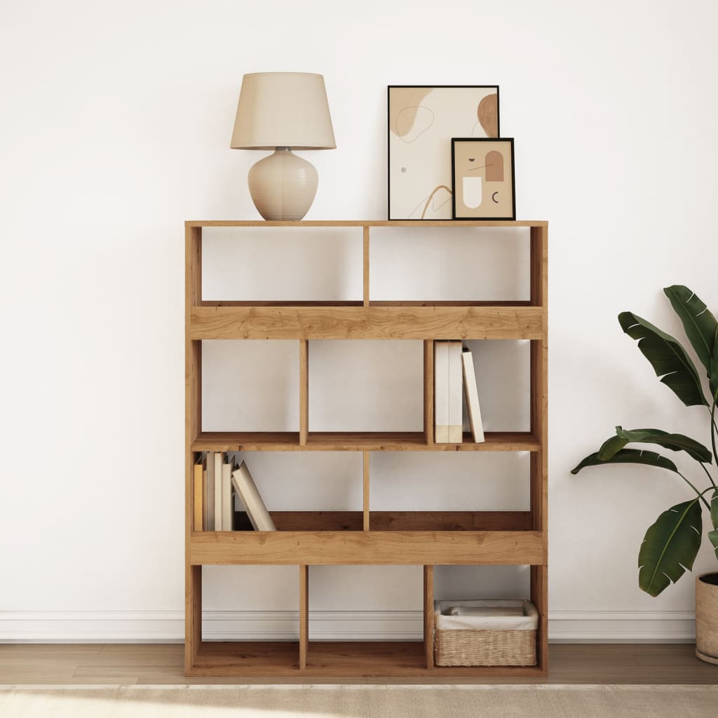 Bookcase, handcrafted oak, 100x33x125.5 cm, processed wood