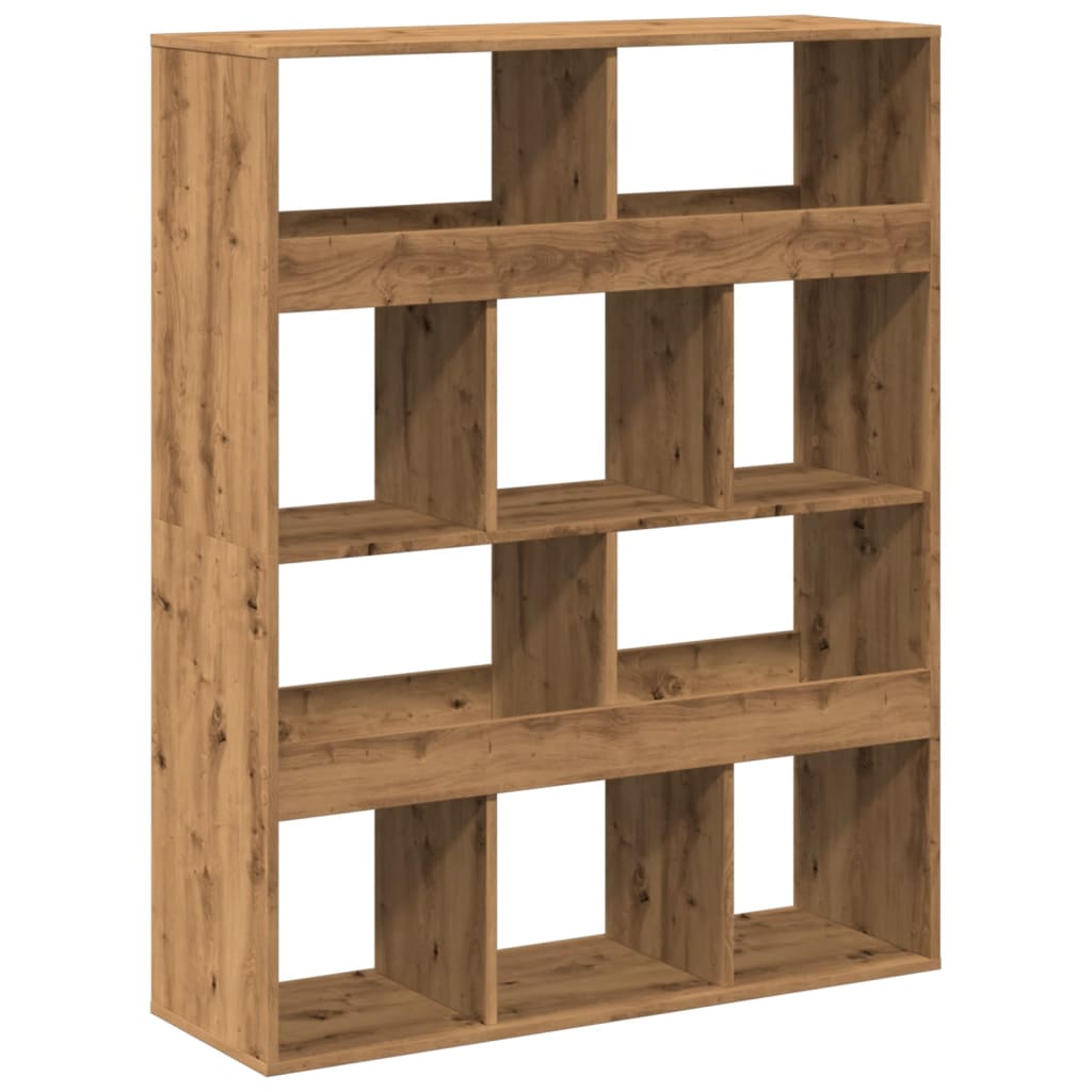 Bookcase, handcrafted oak, 100x33x125.5 cm, processed wood