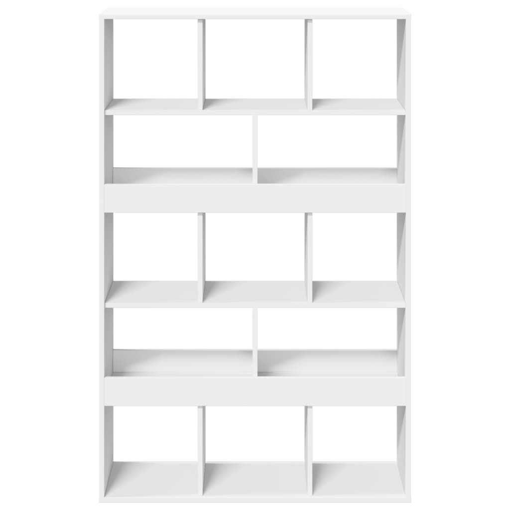 Bibliotecă, alb, 100x33x156,5 cm, lemn prelucrat