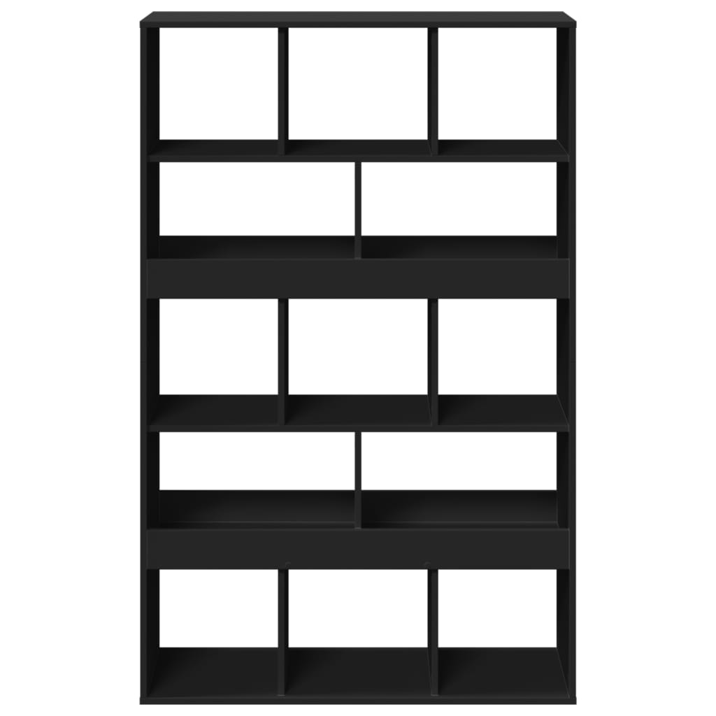 Bookcase, black, 100x33x156.5 cm, processed wood