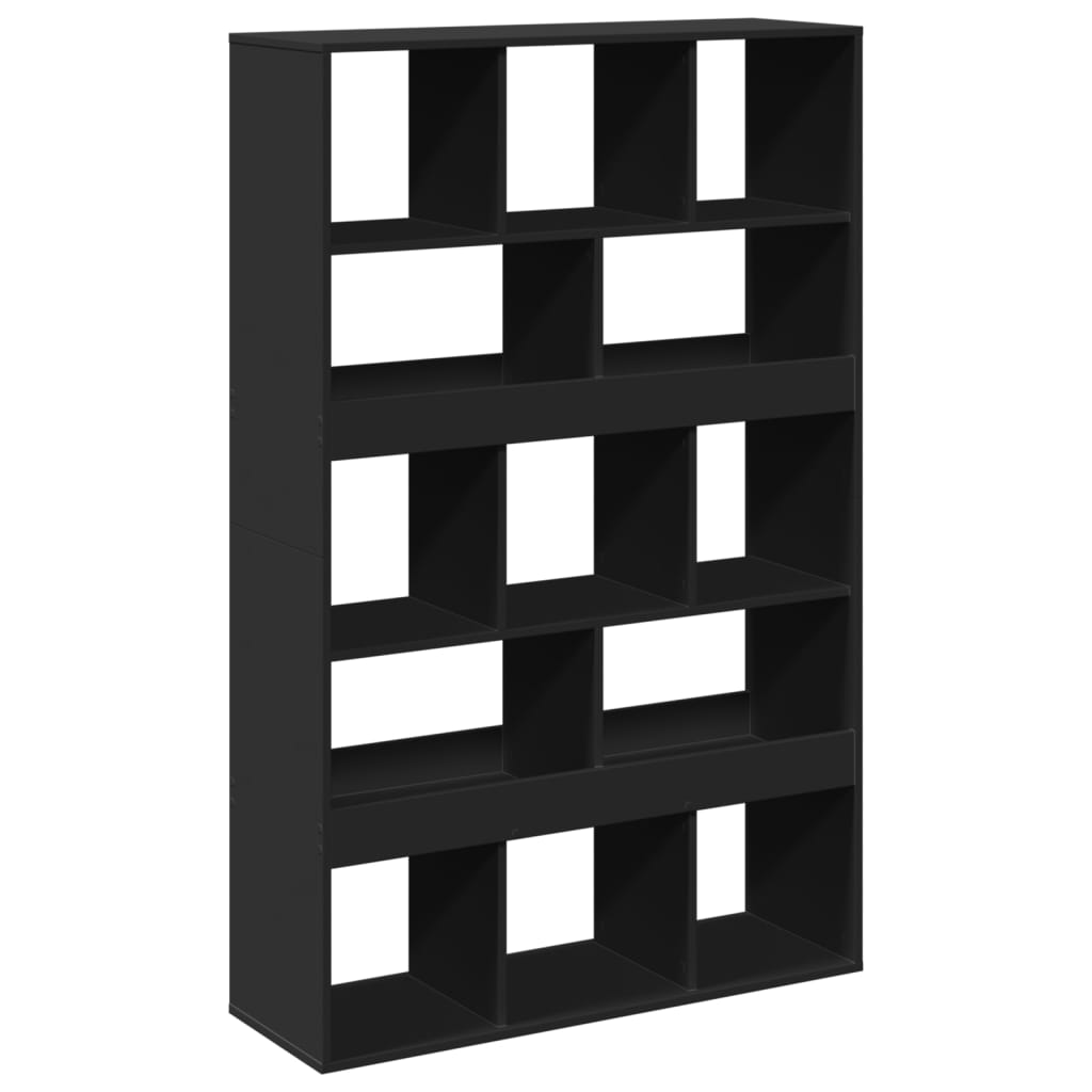 Bookcase, black, 100x33x156.5 cm, processed wood