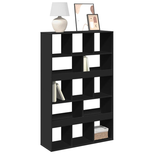 Bookcase, black, 100x33x156.5 cm, processed wood