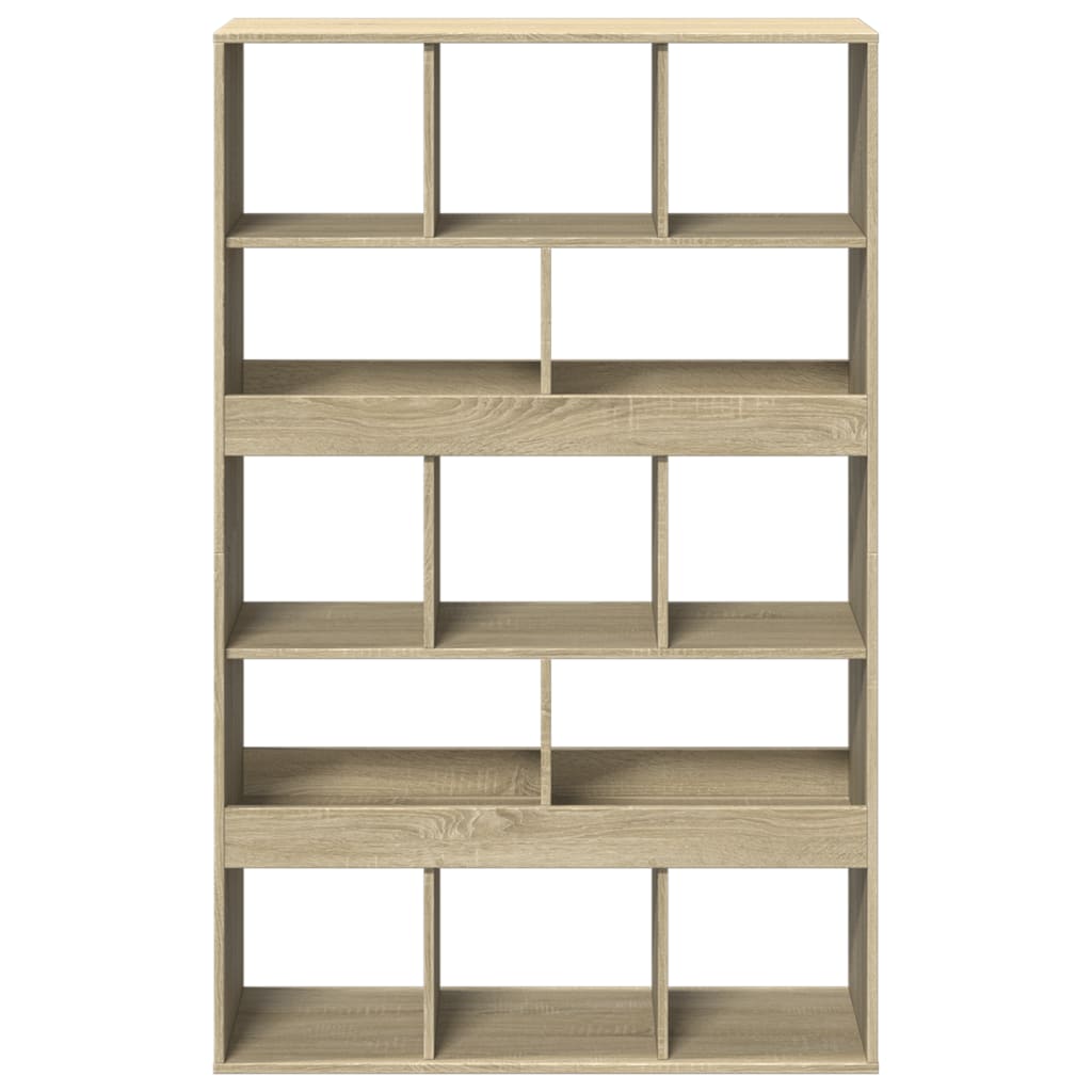 Bookcase, sonoma oak, 100x33x156.5 cm, processed wood