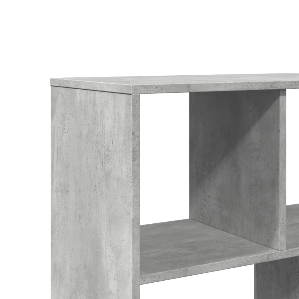 Bookcase, concrete gray, 100x33x156.5 cm, processed wood