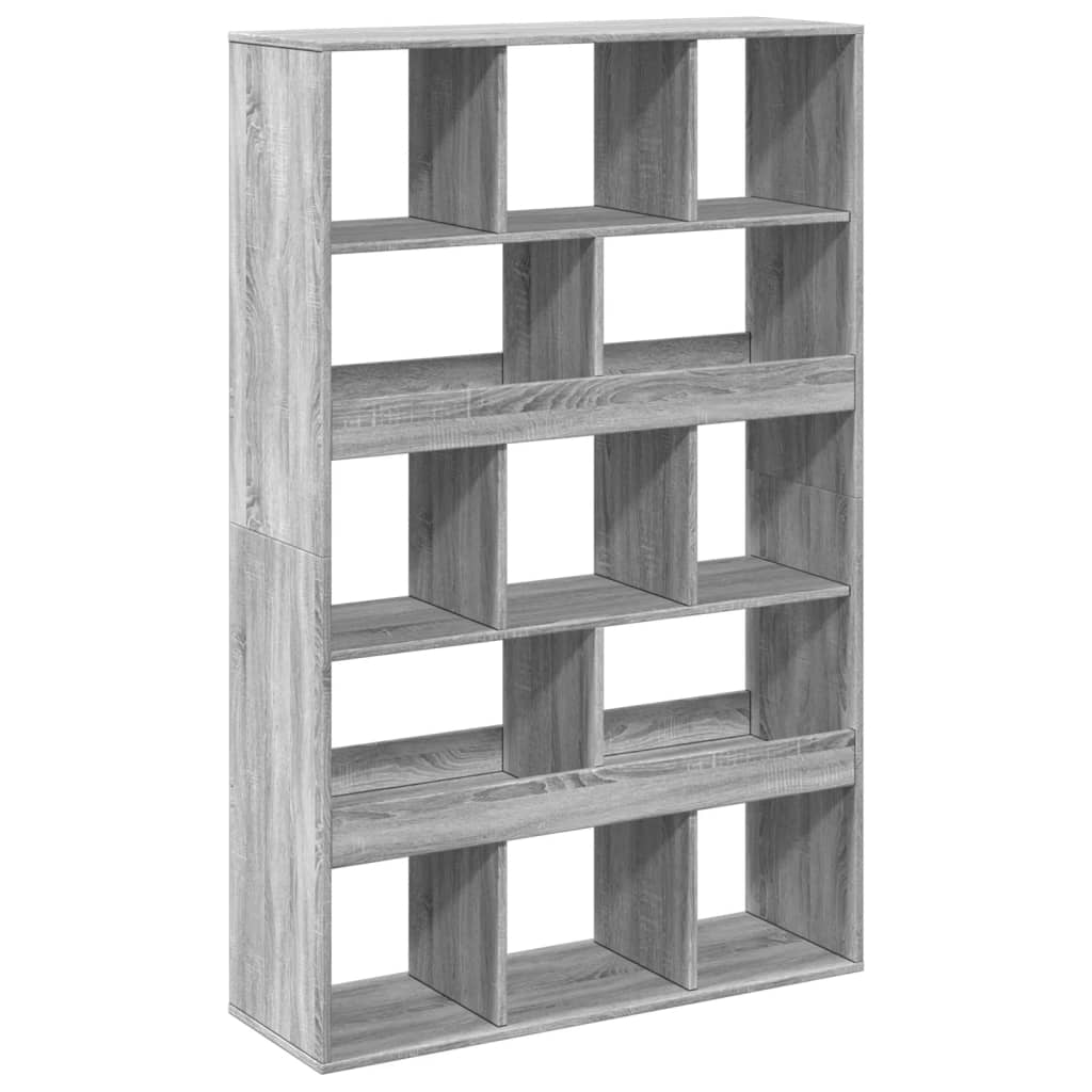 Bookcase, sonoma grey, 100x33x156.5 cm, engineered wood