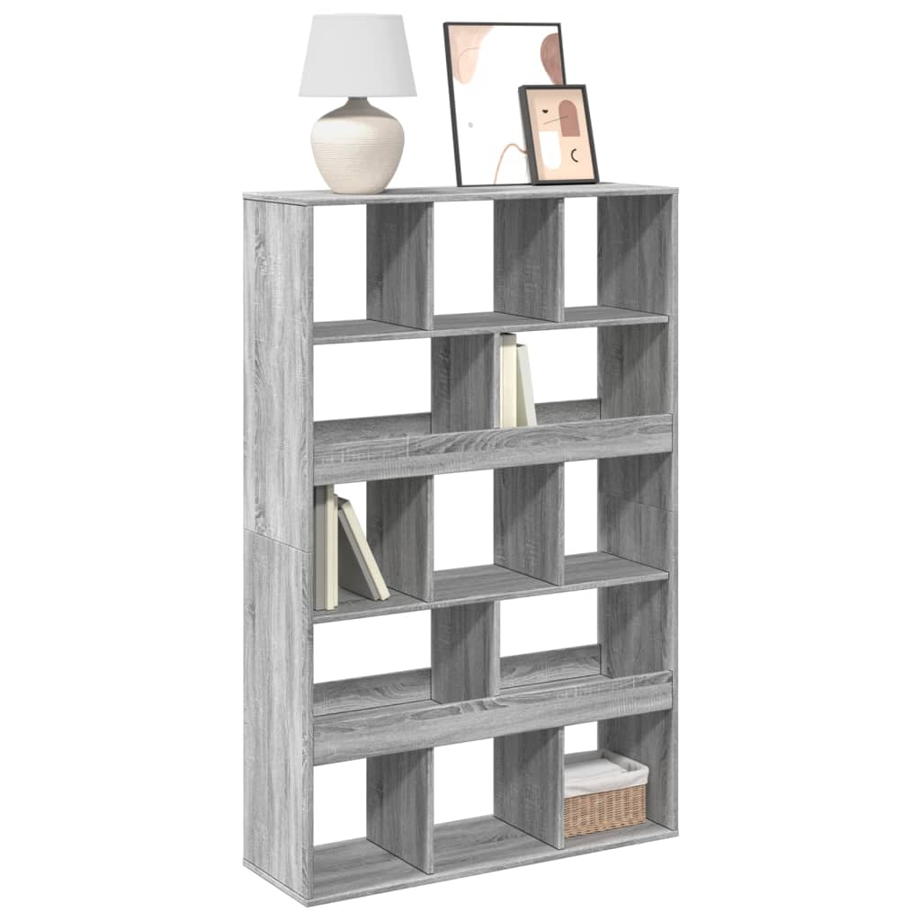 Bookcase, sonoma grey, 100x33x156.5 cm, engineered wood