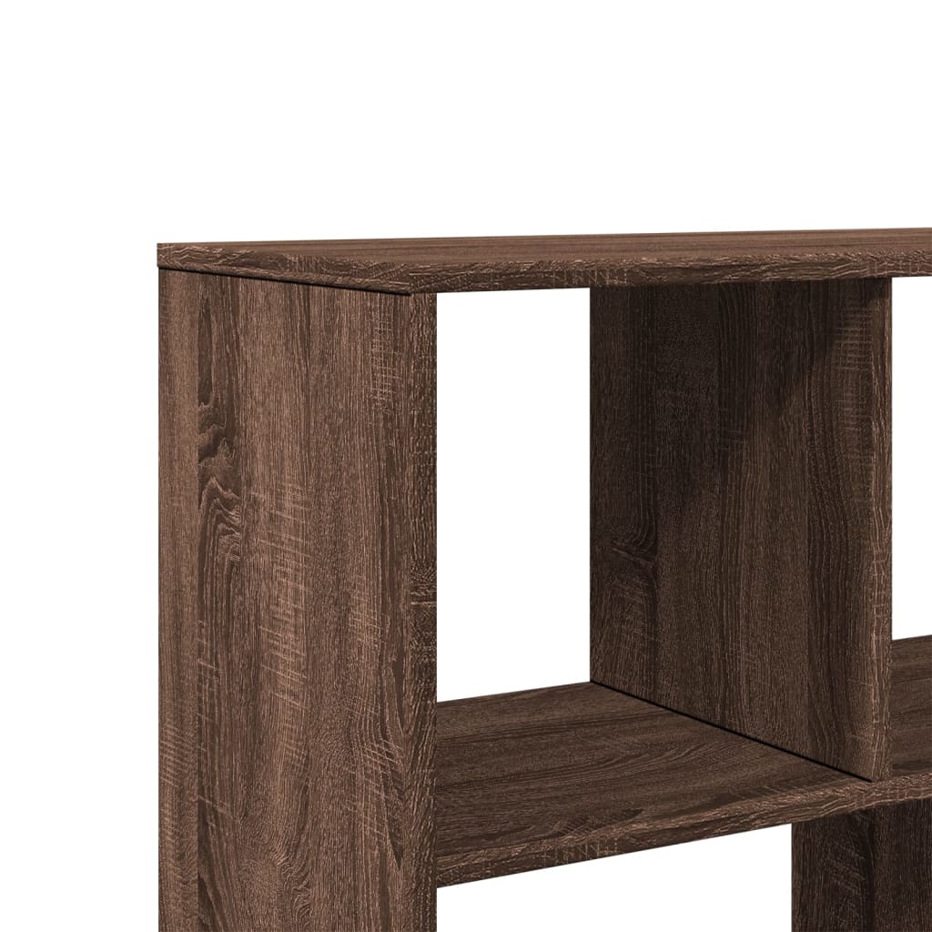 Bookcase, brown oak, 100x33x156.5 cm, processed wood