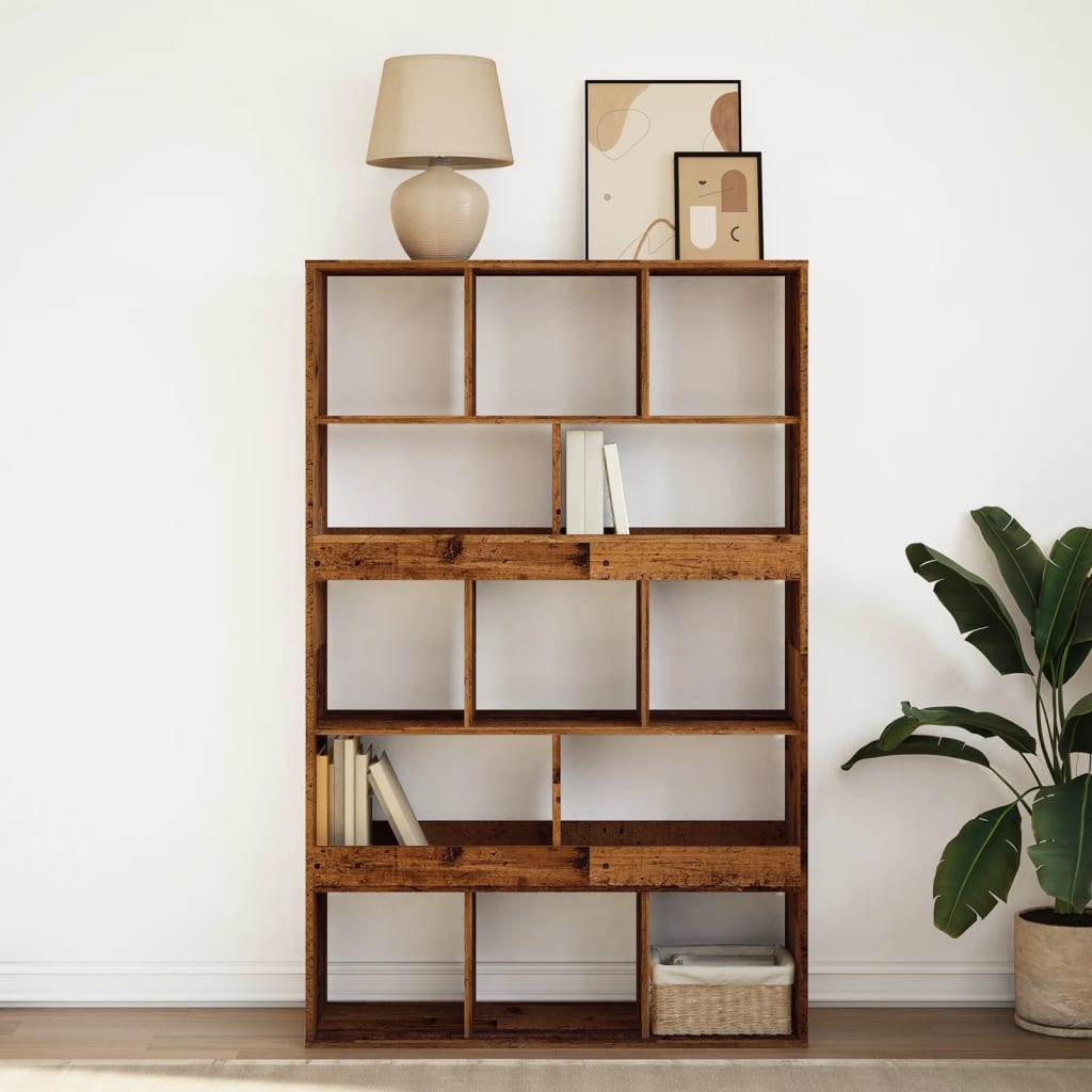 Bookcase, old wood, 100x33x156.5 cm, processed wood