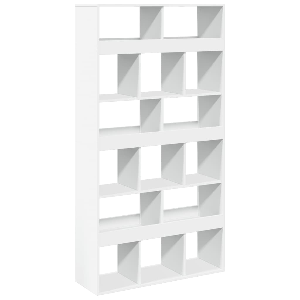 Bookcase, white, 100x33x187.5 cm, processed wood