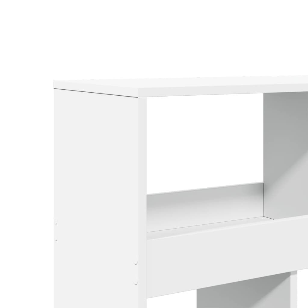 Bookcase, white, 100x33x187.5 cm, processed wood