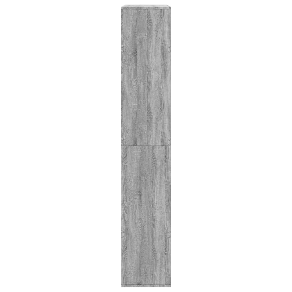 Bookcase, sonoma grey, 100x33x187.5 cm, engineered wood