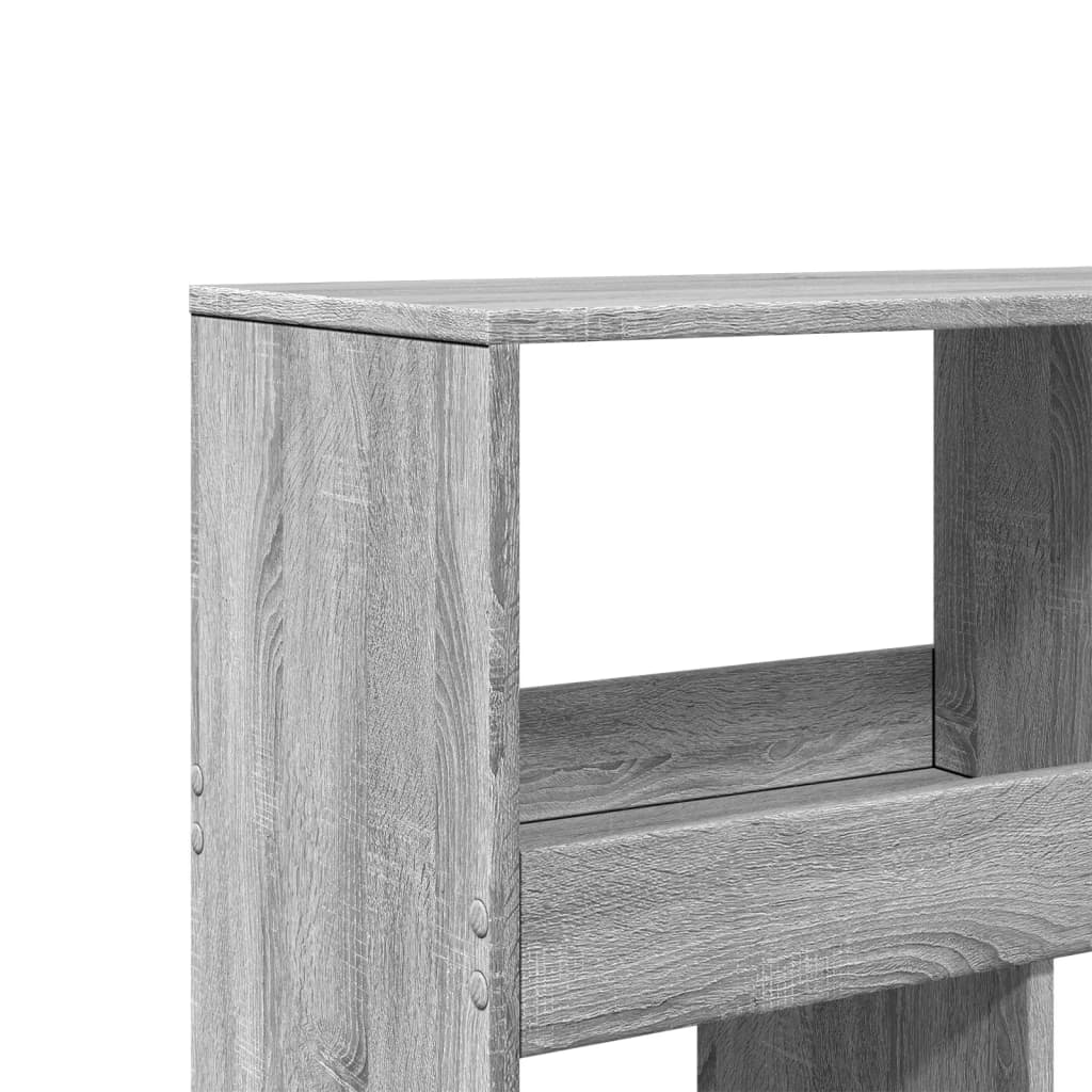 Bookcase, sonoma grey, 100x33x187.5 cm, engineered wood