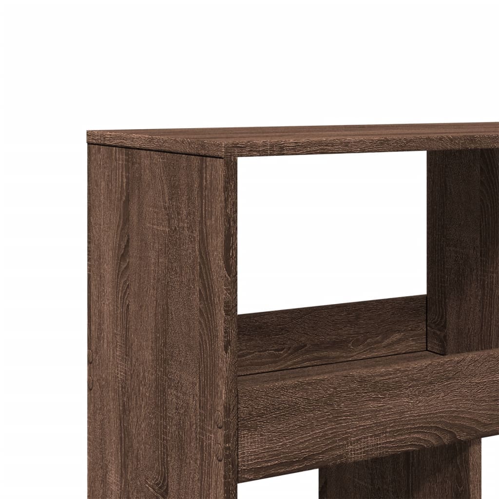 Bookcase, brown oak, 100x33x187.5 cm, processed wood