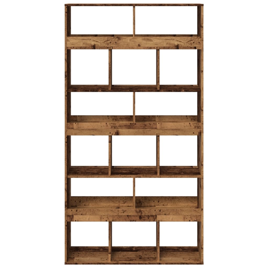 Bookcase, old wood, 100x33x187.5 cm, processed wood