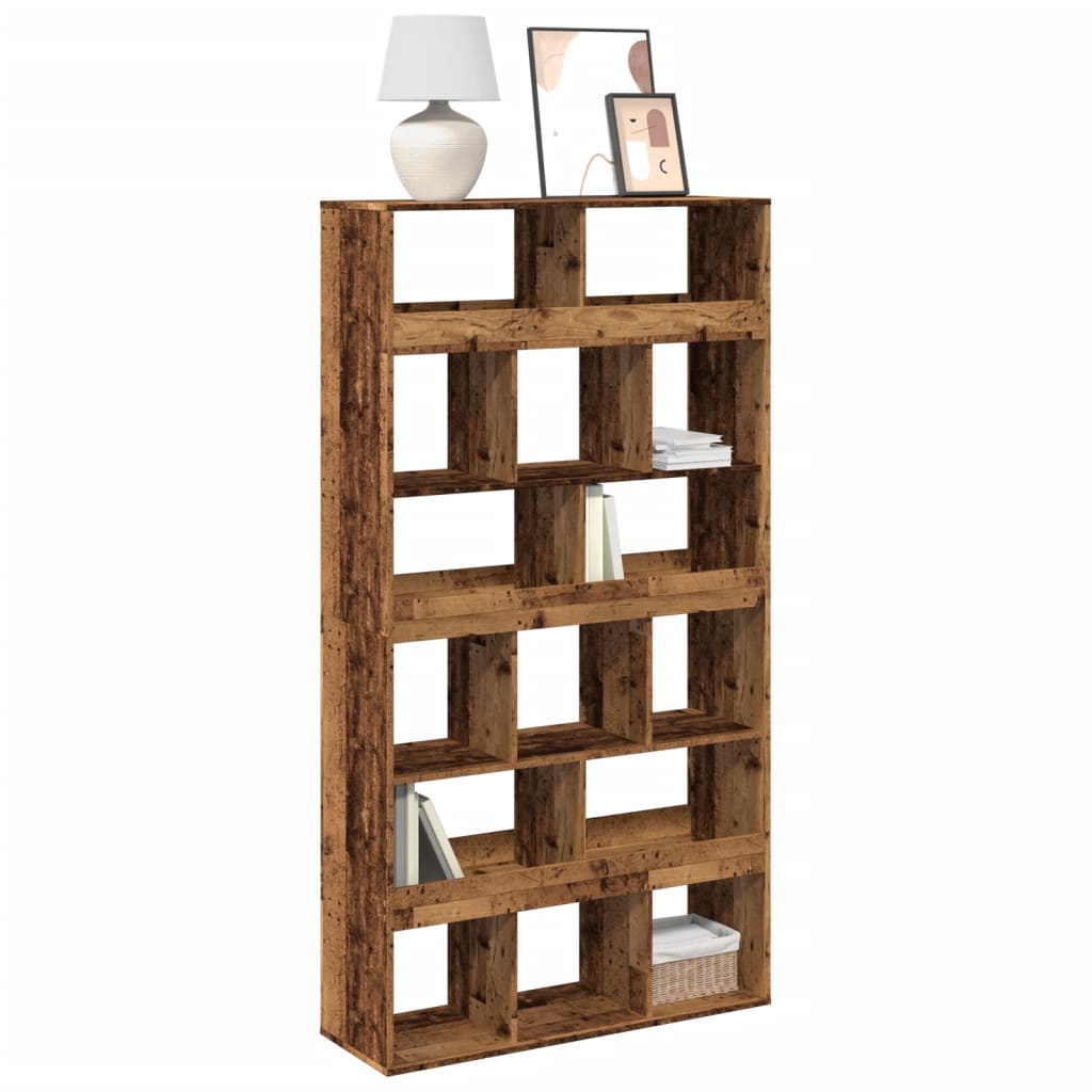 Bookcase, old wood, 100x33x187.5 cm, processed wood