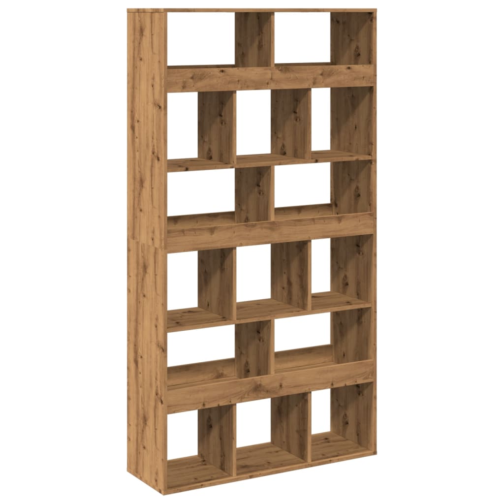 Bookcase, handcrafted oak, 100x33x187.5 cm, processed wood