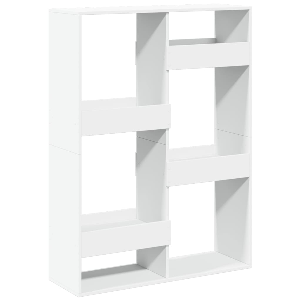 Bookcase, white, 100x33x135 cm, processed wood