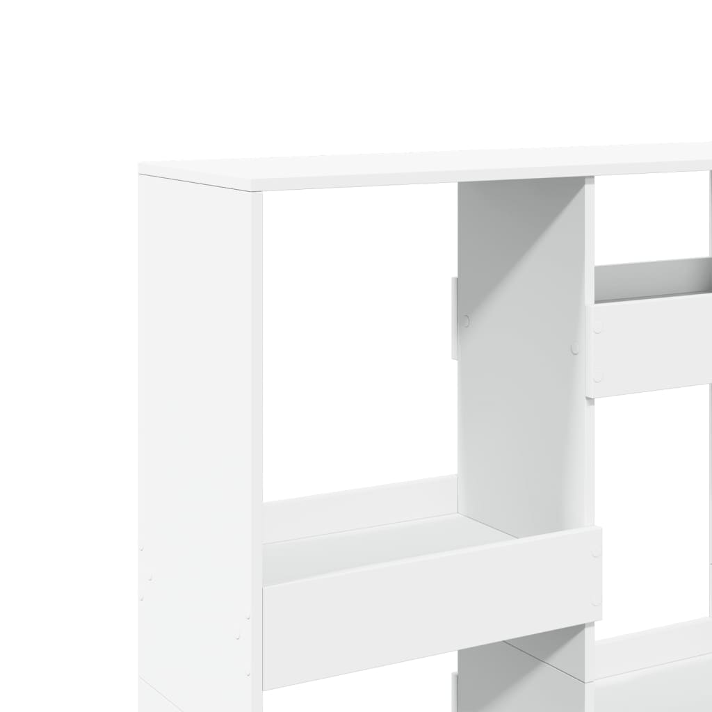 Bookcase, white, 100x33x135 cm, processed wood