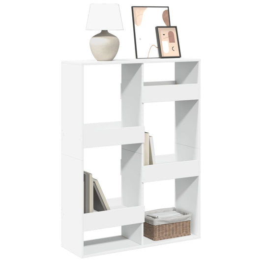 Bookcase, white, 100x33x135 cm, processed wood