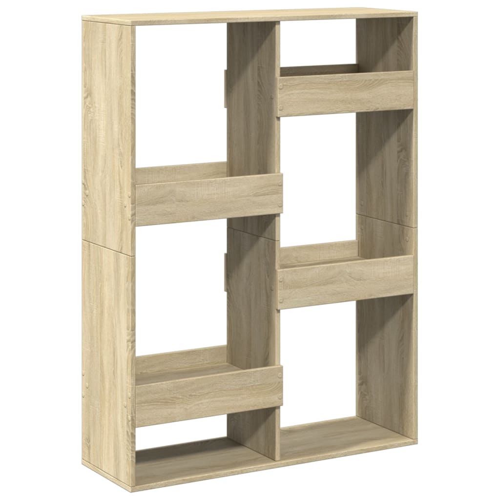 Bookcase, sonoma oak, 100x33x135 cm, processed wood