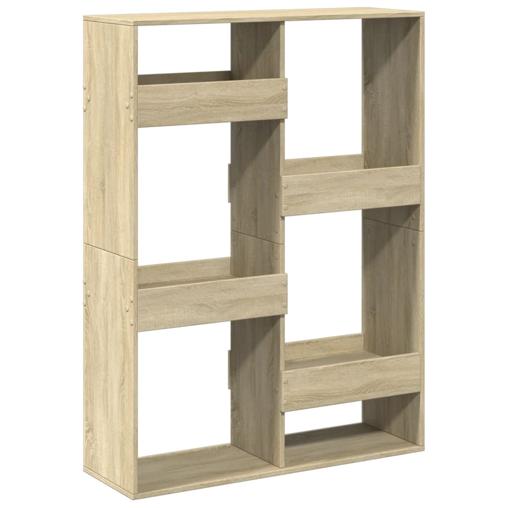 Bookcase, sonoma oak, 100x33x135 cm, processed wood