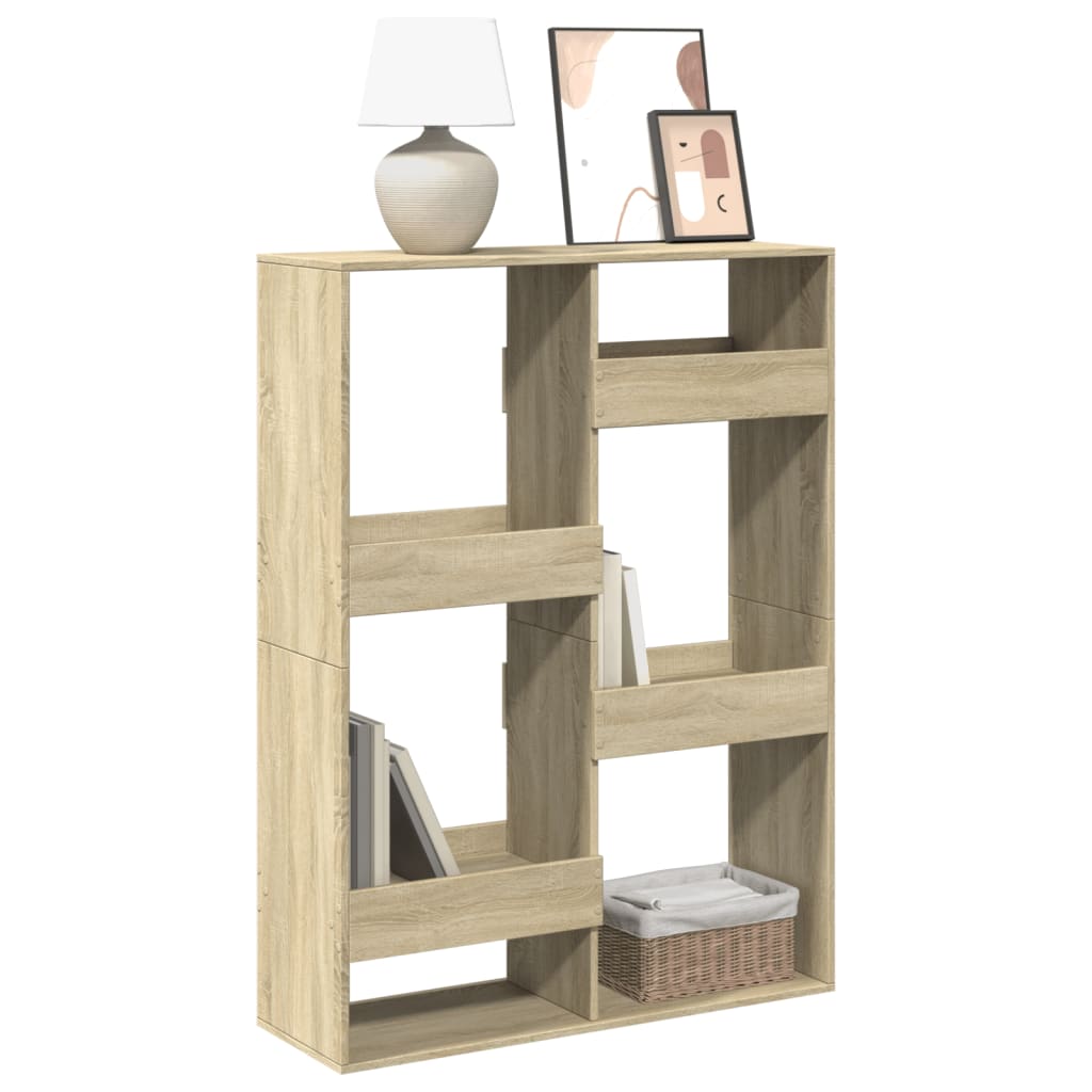 Bookcase, sonoma oak, 100x33x135 cm, processed wood