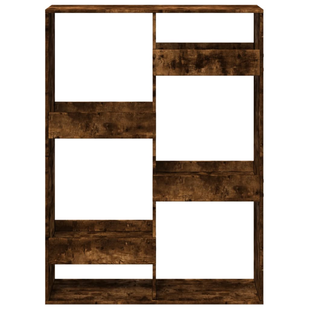 Bookcase, smoky oak, 100x33x135 cm, processed wood