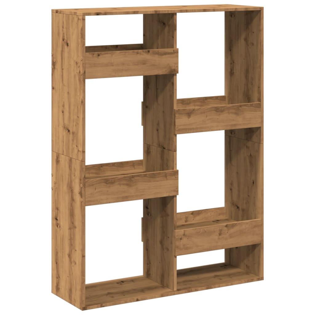 Bookcase, handcrafted oak, 100x33x135 cm, processed wood