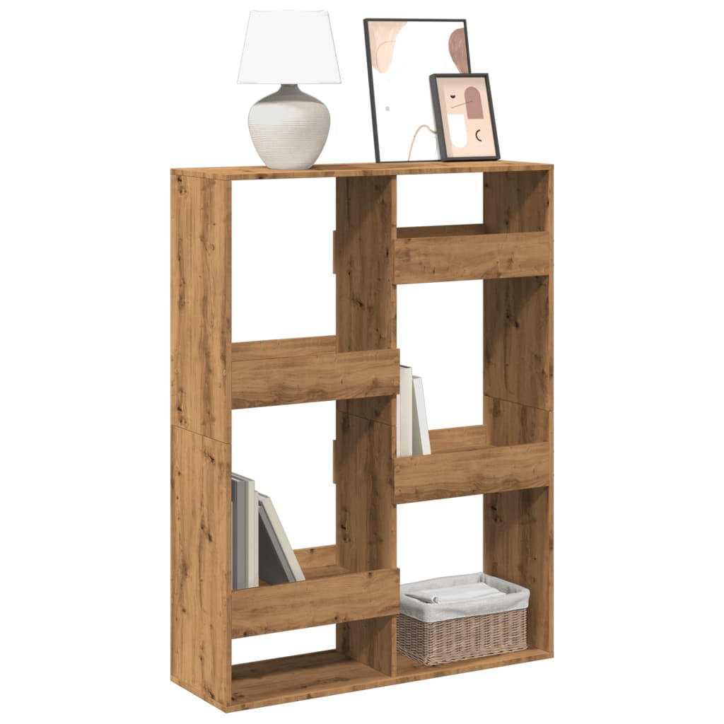 Bookcase, handcrafted oak, 100x33x135 cm, processed wood