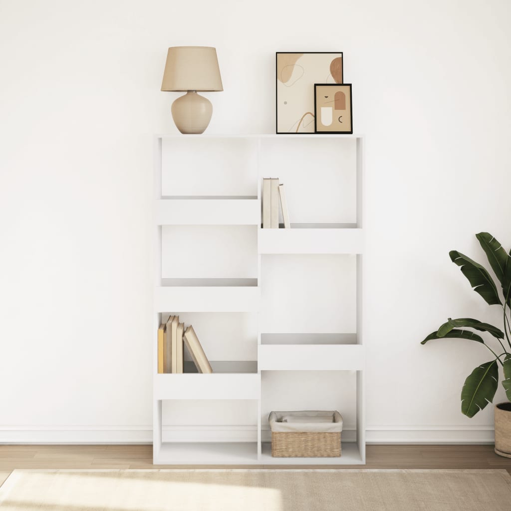 Bookcase, white, 100x33x155.5 cm, processed wood