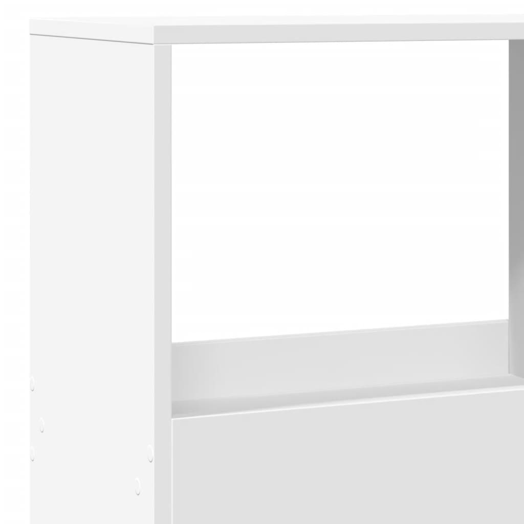 Bookcase, white, 100x33x155.5 cm, processed wood