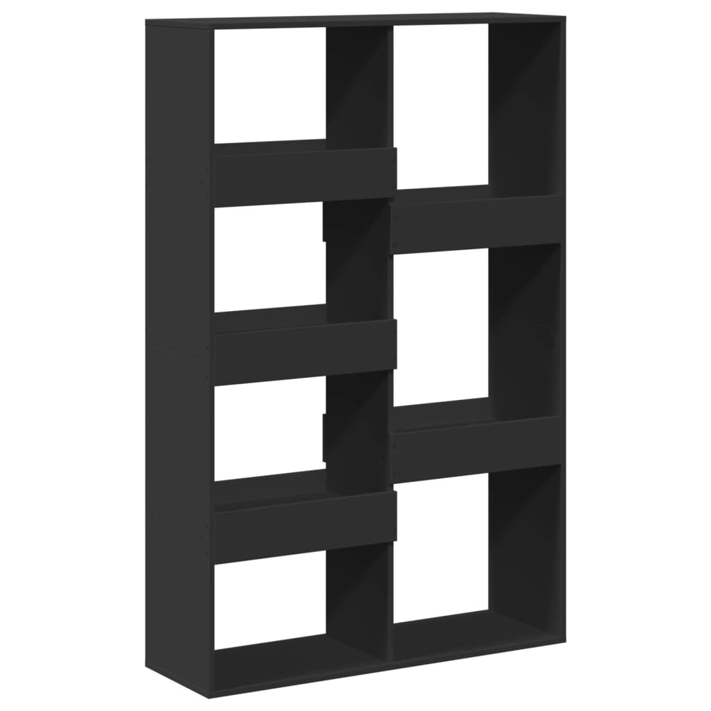 Bookcase, black, 100x33x155.5 cm, processed wood