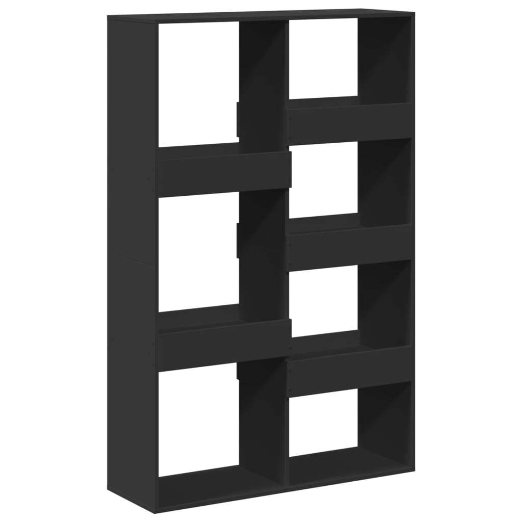 Bookcase, black, 100x33x155.5 cm, processed wood