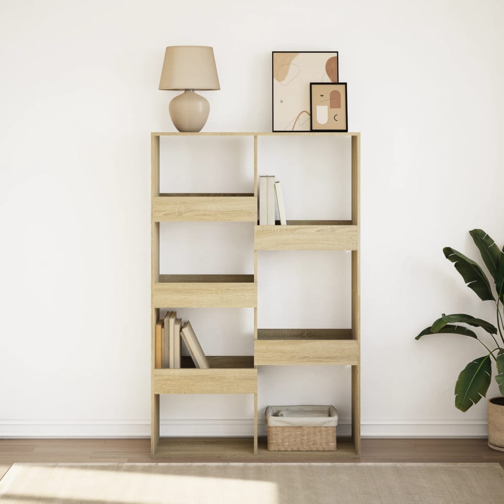 Bookcase, sonoma oak, 100x33x155.5 cm, processed wood