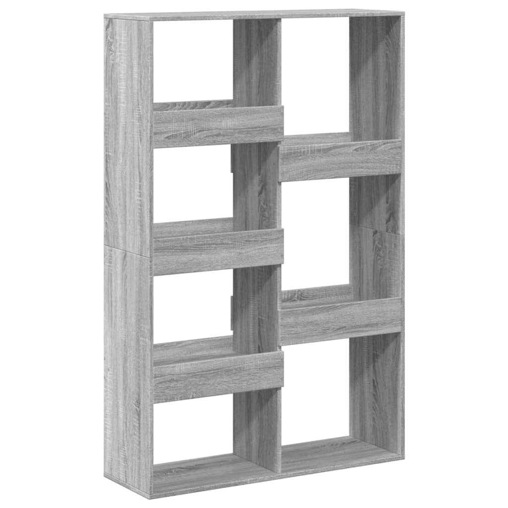 Bookcase, sonoma grey, 100x33x155.5 cm, engineered wood