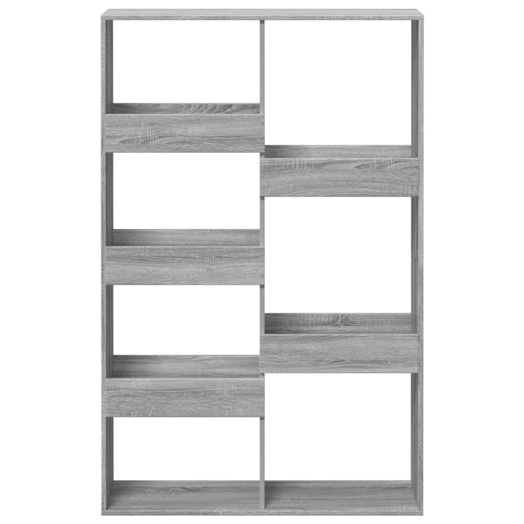 Bookcase, sonoma grey, 100x33x155.5 cm, engineered wood