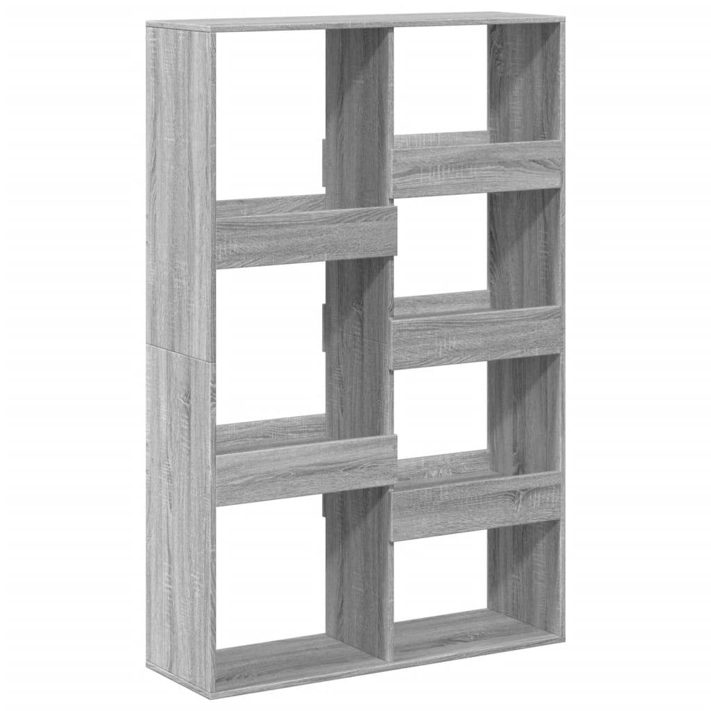 Bookcase, sonoma grey, 100x33x155.5 cm, engineered wood