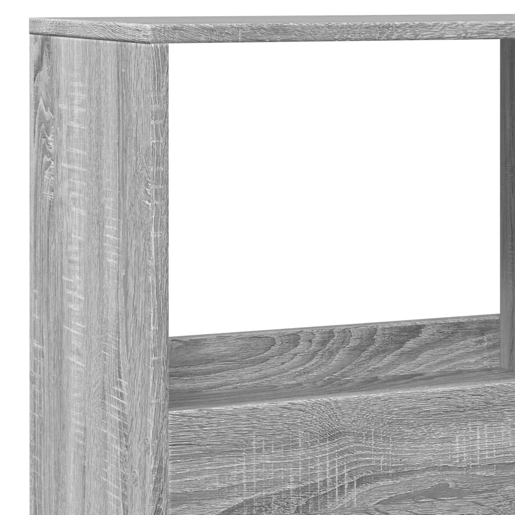 Bookcase, sonoma grey, 100x33x155.5 cm, engineered wood