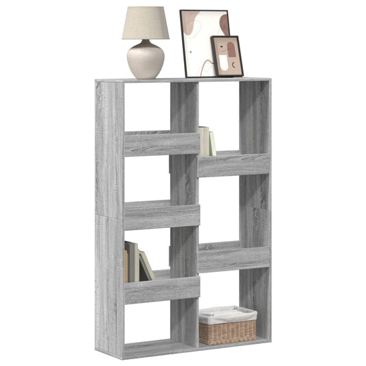 Bookcase, sonoma grey, 100x33x155.5 cm, engineered wood