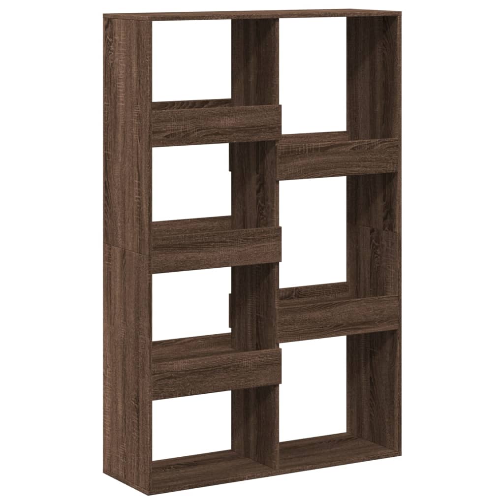 Bookcase, brown oak, 100x33x155.5 cm, processed wood