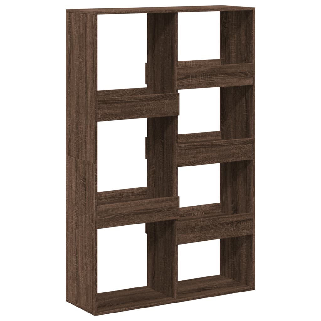 Bookcase, brown oak, 100x33x155.5 cm, processed wood